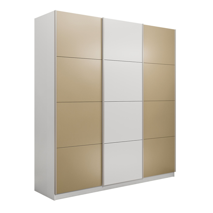 Шкафы-купе 3-х дверные, Шкаф-купе Прайм 3-х дверный Стекла фисташка/ДСП/Доводчики 180х57х230