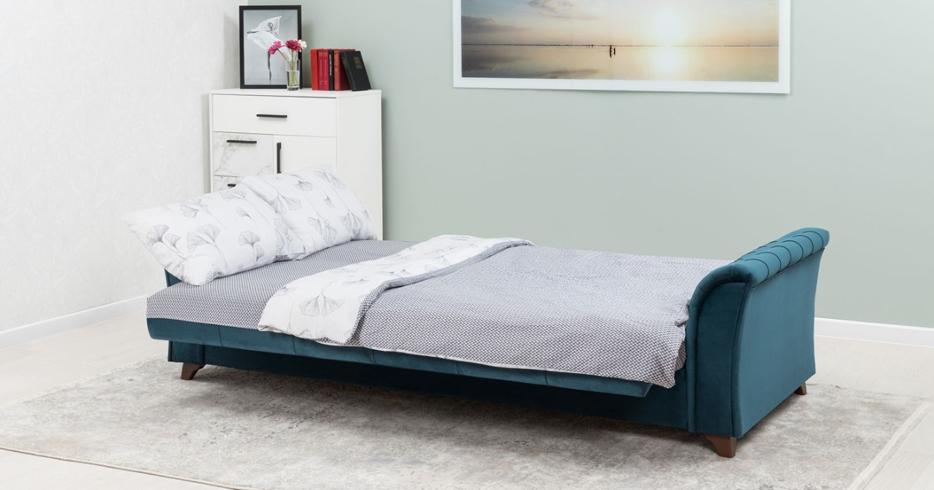 Диваны с ящиком для белья, Диван прямой Ирис