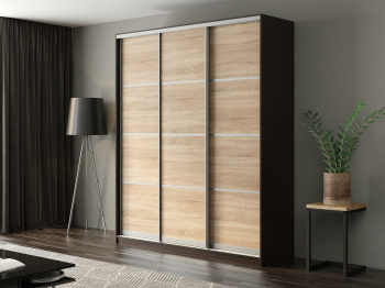 Шкаф-купе Айсберг 200 ВЕНГЕ (сонома/глухой)