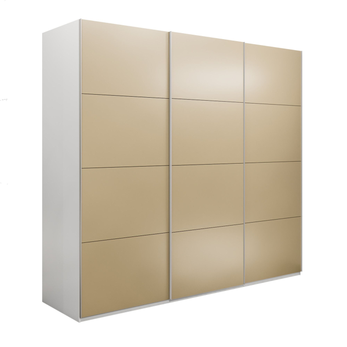 Шкафы-купе 3-х дверные, Шкаф-купе Эста 3-х дверный Стекла фисташка/Доводчик 240х66х240