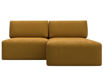 Диван угловой модульный Лига-060 НПБ угол универсальный, велюр BRUT