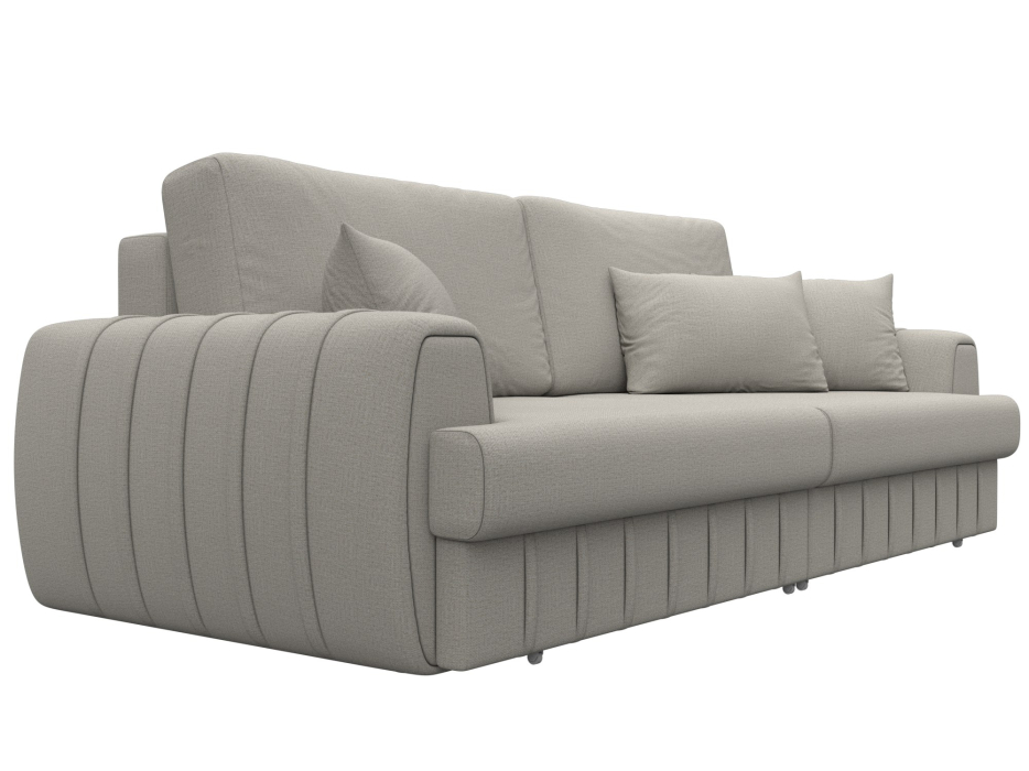 Диваны еврокнижки, Диван прямой Лига-057 НПБ, рогожка Амур