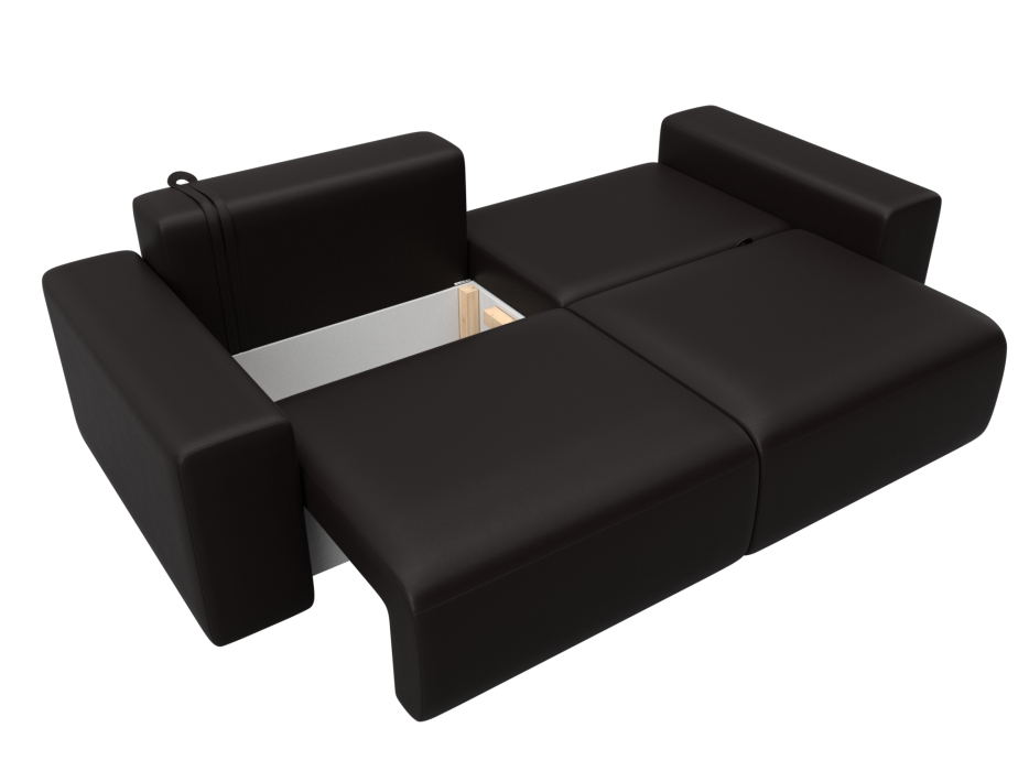 Диваны еврокнижки, Диван прямой Лига-036 НПБ Классик, экокожа GRIFON