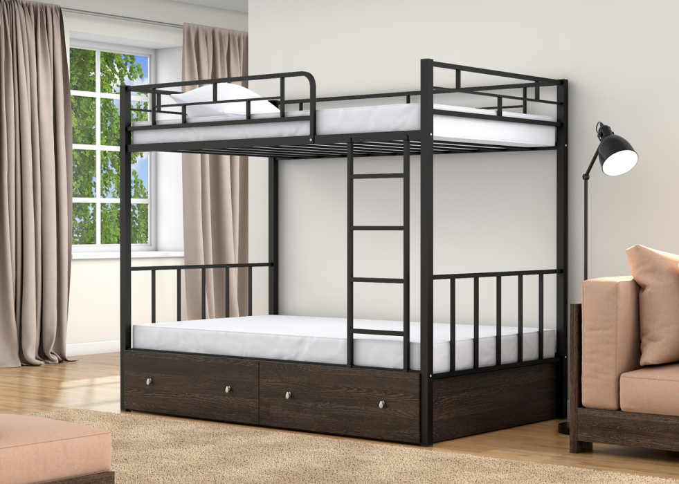 Для подростков, Двухъярусная кровать Валенсия 120 ящики венге