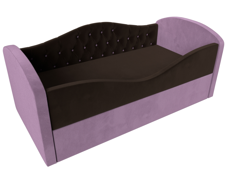 Кровати одноярусные, Детская кровать Сказка Люкс, микровельвет