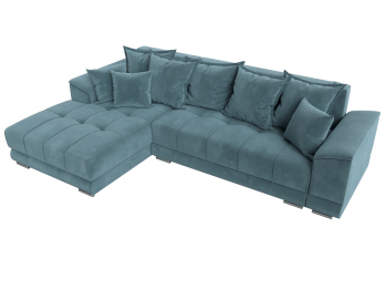 Угловой диван НордСтар левый угол, велюр