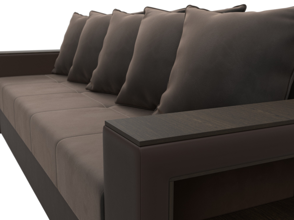 Диваны прямые, Диван прямой Дубай Лайт, велюр/экокожа