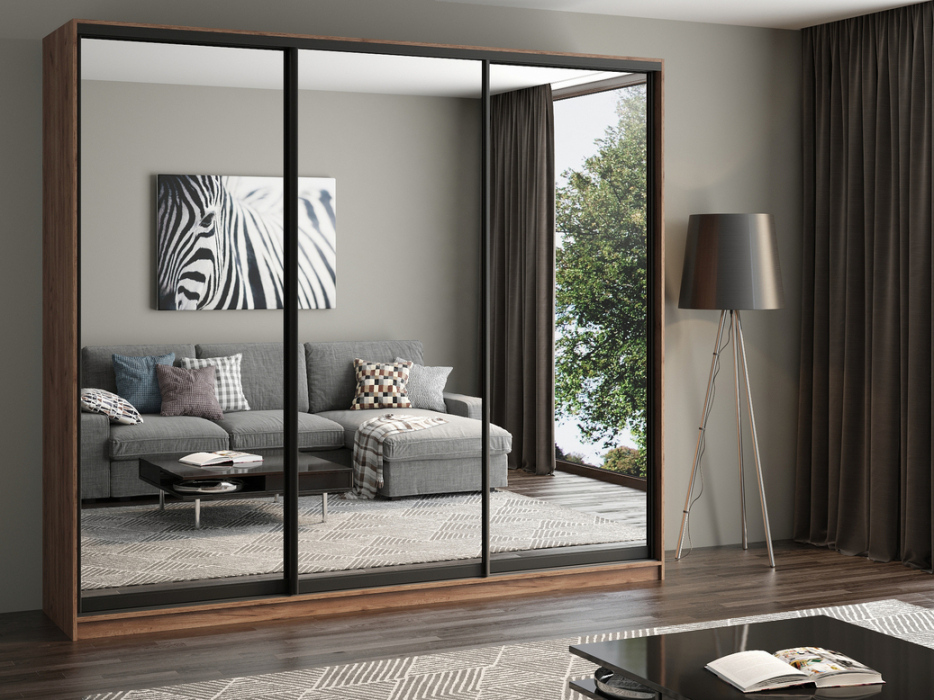 Шкафы-купе, Шкаф купе 3-х дверный АЙСБЕРГ ЛОФТ 270 /зеркало