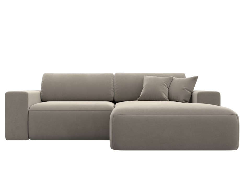 Диваны угловые в гостиную, Диван угловой Лига-036 Классик правый угол, микровельвет