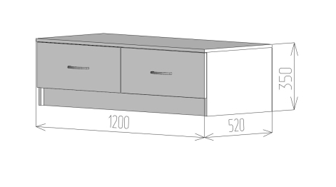 Тумба под телевизор Фреш ТВФР 1