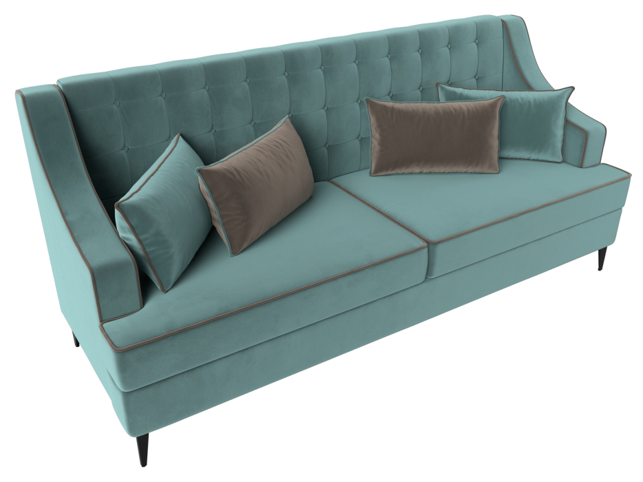 Дизайнерские диваны для гостиной, Прямой диван Марк, велюр