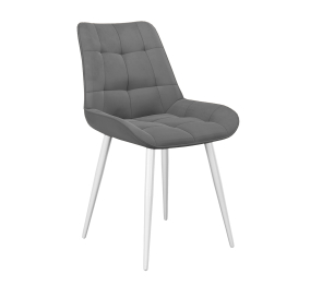 Стул DikLine 206М  (микровелюр/опоры белые)