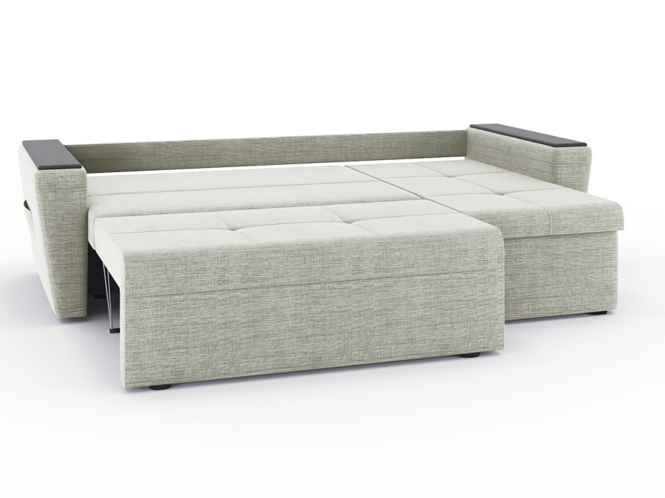 Диваны угловые в гостиную, Диван-кровать угловой Дубай Майами еврокнижка трехсекционная, рогожка Люкс