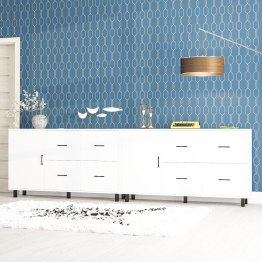 Два комода-тумбы с выдвижными ящиками и дверками РВК 125-1504