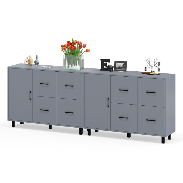 ТВ-тумбы, Два комода РВК 125-1204 с дверкой и 4-мя ящиками