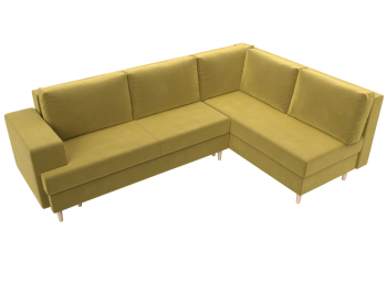 Диван угловой Сильвана правый угол, микровельвет