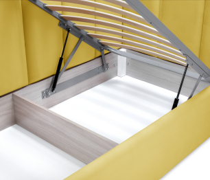 Кровать Мия 120 с подъемным механизмом, микровелюр