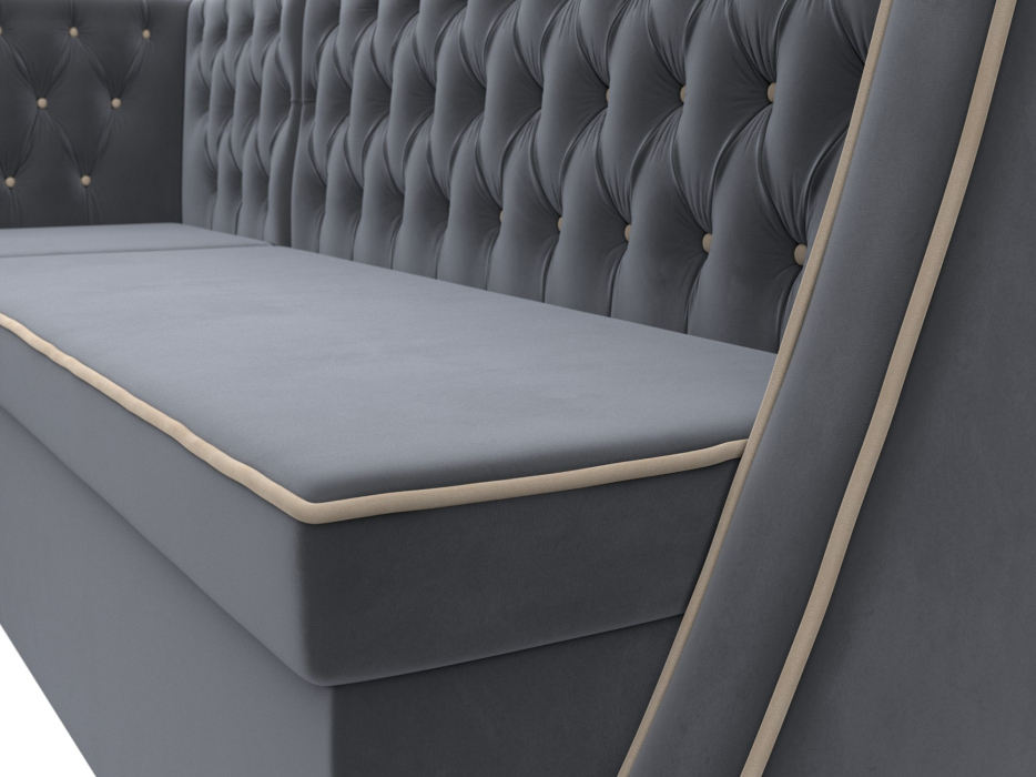 Диваны угловые кухонные, Кухонный угловой диван Лофт левый угол, велюр