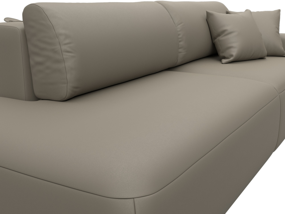 Диваны еврокнижки, Диван прямой Лига-036 НПБ Модерн подлокотник справа, экокожа GRIFON