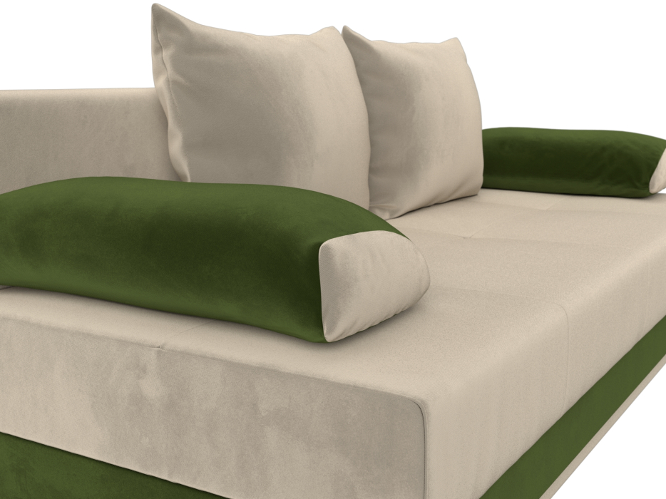 Диваны еврокнижки, Диван прямой Ник-2, микровельвет