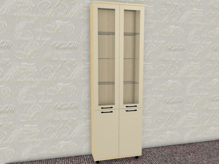 Шкафы двухстворчатые, Модульная система Грейс Шкаф ШК-5036  Ясень Асахи