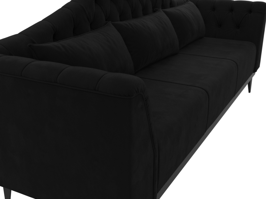 Дизайнерские диваны для гостиной, Прямой диван Флорида, Микровельвет