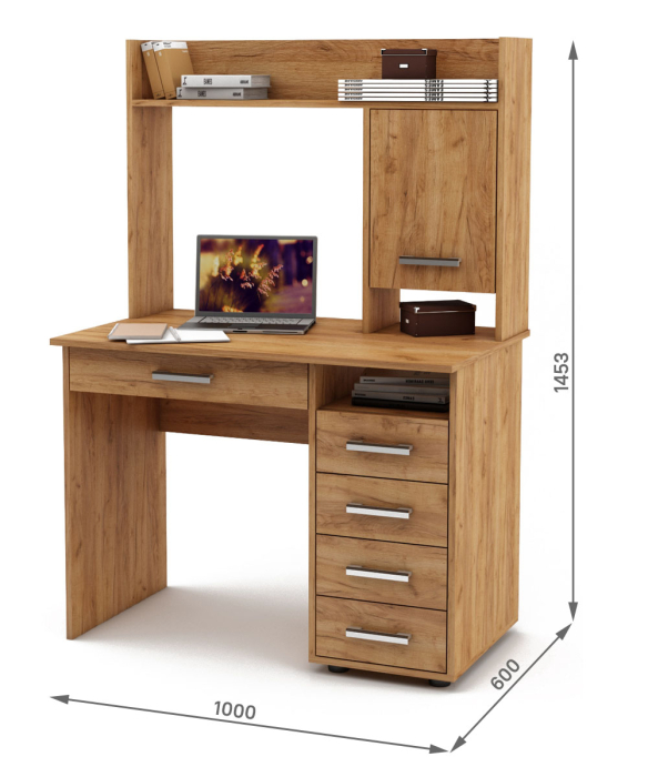 Прямые, Письменный стол с ящиками Остин 11Я