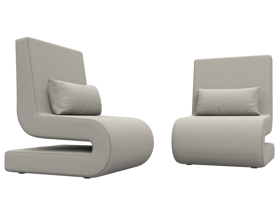 Кресло для отдыха, Кресло Волна (2 шт.), рогожка Амур