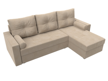 Диван угловой Верона Лайт правый угол, велюр