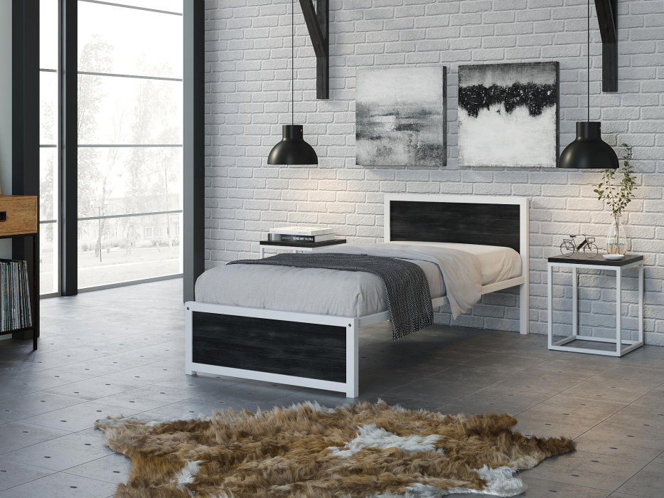 Кровати 90х190, Кровать Титан Лофт 90 без ящиков (белый)