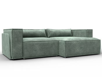 Диван угловой Лига-061 угол правый, велюр BRUT