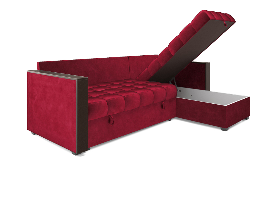 Диваны угловые в гостиную, Диван угловой Техас (Бархат)