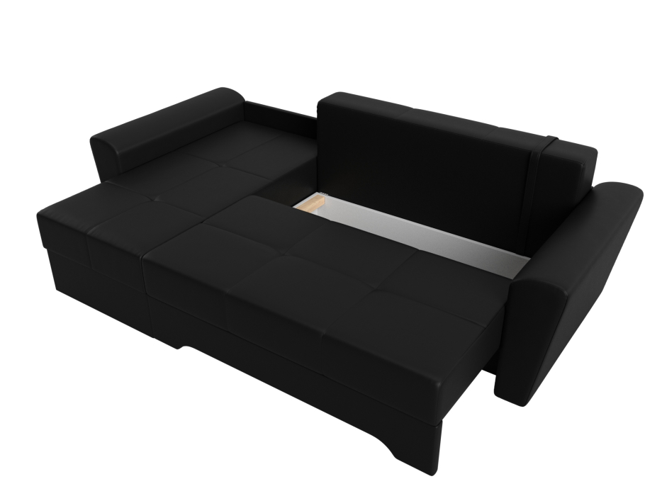 Диваны угловые в гостиную, Угловой диван Амстердам левый угол, экокожа