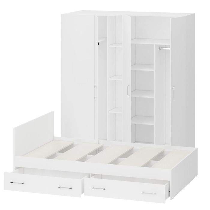 Спальные гарнитуры, Гарнитур Спальный № 2 Стандарт с кроватью 1200 с ящиками