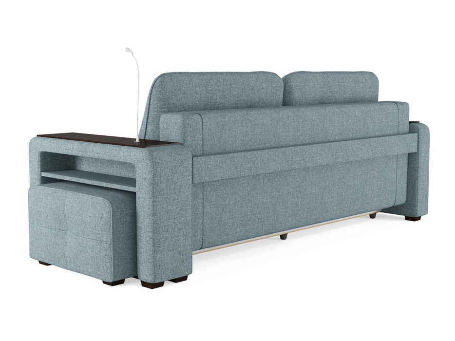 Диваны прямые, Диван-кровать прямой Smart 4 пантограф пуф справа Рогожка