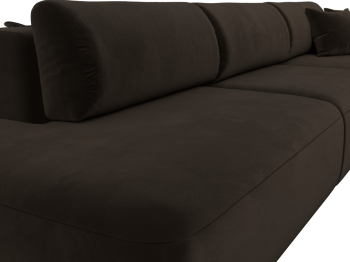 Диван угловой Лига-036 Модерн Лонг правый угол, микровельвет