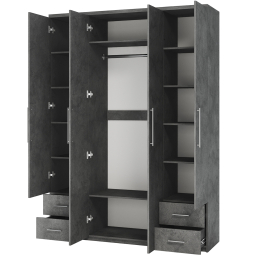 Шкаф четырехдверный Мелодия МКЯ2-43 220х60