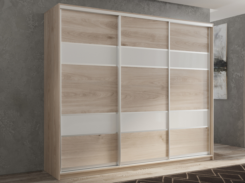 Шкафы-купе 3-х дверные, Шкаф-купе 3х дверный Кааппи 8 180х60