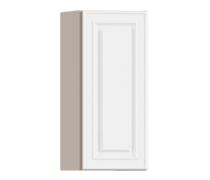 Регина РПТУ-30 Полка торцевая с фасадом Песочный/МДФ Классика белый