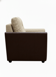 Кресло Амстердам раскладное, рогожка/экокожа