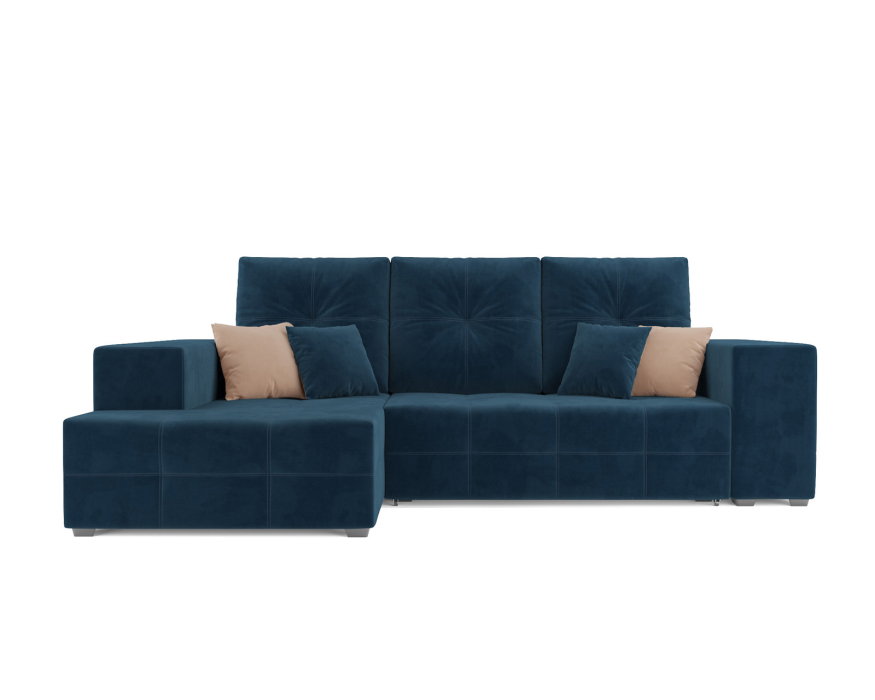 Диваны угловые в гостиную, Диван угловой Монреаль Левый угол (Велюр)