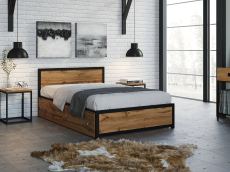 Кровати 120 см, Кровать Титан Лофт 120 черный