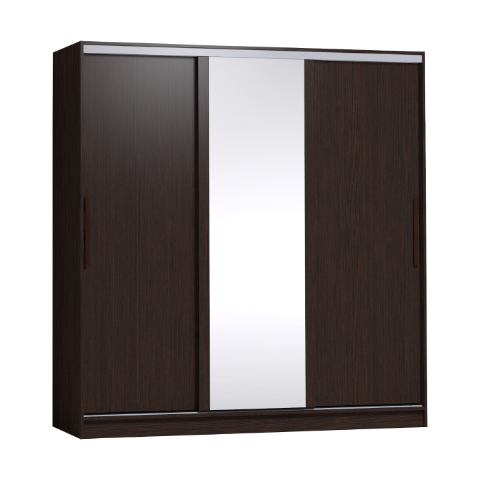 Шкафы-купе, Шкаф-купе 3-дв  Strike 2000 зеркало/лдсп  (в2105*ш2000*г595)