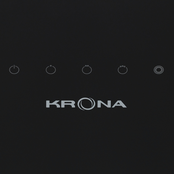Вытяжки, Вытяжка кухонная KRONA URAN 600 DN BLACK 4S