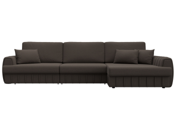 Диван угловой Лига-057 НПБ Лонг угол правый, рогожка Амур