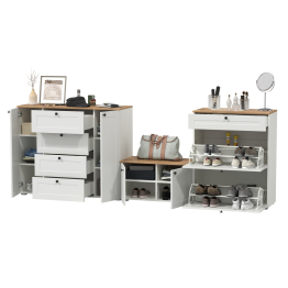 Комод с обувницей и тумбой Остин