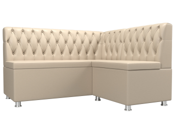 Кухонный угловой диван Мирта правый угол, экокожа