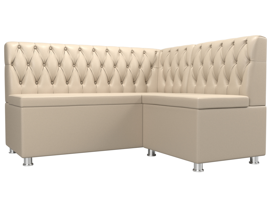 Диваны угловые кухонные, Кухонный угловой диван Мирта правый угол, экокожа