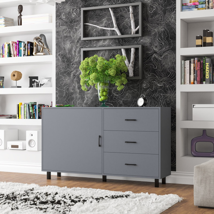 Комоды, Комод с дверкой и ящиками РВК 122-1504