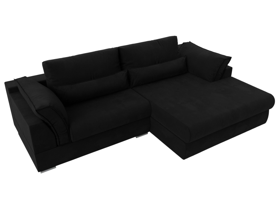 Диваны угловые в гостиную, Угловой диван Пекин угол правый, микровельвет